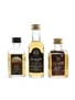 Edinburgh Castle 12 Year Old, Logan 12 Year old & Old Smuggler 12 Year Old Bottled 1980s-1990s 3 x 5cl / 40%