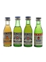 Pernod Fils & Ricard Bottled 1970s & 1980s 4 x 2cl-2.3cl