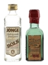 Bokma Oude Friesche Genever & Jonge Dubbelgestookte Graangenever Bottled 1970s-1980s 2 x 5cl