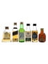 Bell's 8, Falcon, House Of Commons 12, Johnnie Walker Black Label 12, Kenmore & Robbie Burns Bottled 1980s-1990s 6 x 5cl / 40%