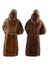 Le Moine Legendaire Monk Ceramic Figurines Liqueur Decanters 2 x 29cm x 13cm