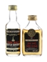 Auchentoshan Pure Malt & 12 Year Old Bottled 1980s 2 x 5cl / 40%