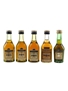 Martell Medaillon VSOP & Martell 3 Star Bottled 1970s-1980s 5 x 5cl / 40%