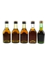 Martell Medaillon VSOP & Martell 3 Star Bottled 1970s-1980s 5 x 5cl / 40%