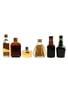 Johnnie Walker Black Label, Vat 69, Something Special, Queen Anne, Century Vat & Long John Bottled 1960s-1970s 6 x 3cl-5cl