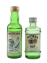 Greencock Dry Gin & Pitman Finest Dry Gin Bottled 1970s-1980s 2 x 4.5cl-5cl / 40%