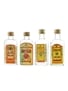 Morey Dry Gin, Gunson Dry Gin & Ginebra La Garza Bottled 1970s-1980s 4 x 5cl