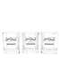 Jack Daniel's Shot Glasses  3 x 8.5cm Tall