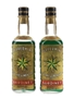 Bardinet Green Star Peppermint Bottled 1960s-1970s 2 x 35cl