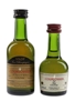 Courvoisier VSOP & 3 Star Luxe Bottled 1980s 2 x 3cl-5cl / 40%