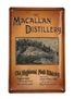 Macallan Distillery Old Highland Malt Whisky Tin Sign  20cm x 29cm