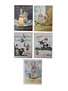 Riondo, Rum Carioca, Ron Merito and Old St.Croix 1940s Rum Advertising Prints 5 x 27cm x 36cm