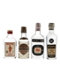 Burnett's White Satin Gin, Seagers Special London Dry Gin, Beefeater & High & Dry Bottled 1950s-1970s 4 x 5cl / 40%