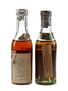 Hennessy 3 Star & Otard 3 Star 10 Year Old Bottled 1950s - US Import 2 x 4.7cl / 40%