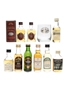 Speyside Single Malt Miniatures Macallan, Glenfarclas, Tomintoul, Tamnavulin, Dalwhinnie, Glenfiddich, Cragganmore, Cardhu, 9 x 5cl