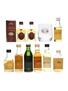 Speyside Single Malt Miniatures Macallan, Glenfarclas, Tomintoul, Tamnavulin, Dalwhinnie, Glenfiddich, Cragganmore, Cardhu, 9 x 5cl