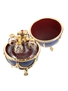 Faberge Art's Applied Craft Imperial Vodka Blue Faberge Egg 70cl / 40%