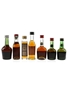 Bisquit 3 Star, VSOP, Courvoisier 3 Star, VSOP & Godeau Cognac  7 x 3cl-5cl