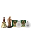 Bell's Ceramic Decanter, Beneagles Eagle Ceramic Decanter & Old St Andrews Golf Ball  4 x 5cl