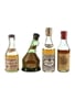 Assorted Cognac Bottled 1950s-1960s 4 x 5cl / 40%