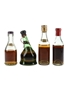 Assorted Cognac Bottled 1950s-1960s 4 x 5cl / 40%