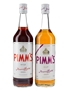 Pimm's No.1 Cup & Pimm's Cup Vokda Base Bottled 1980s 2 x 70cl / 25%