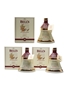 Bell's Christmas 1997 Ceramic Decanters Ingredients Of Quality 3 x 70cl / 40%