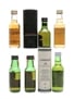 Islay Single Malt Miniatures Lagavulin (White Horse), Bunnahabhain, Bruichladdich, Bowmore, Laphroaig 6 x 5cl