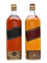 Johnnie Walker Red Label & Black Label Bottled 1970s - AFSE Numbered Bottle 2 x 113cl / 43.3%