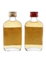 Glenfarclas Glenlivet 8 Year Old 70 Proof &  100 Proof Bottled 1960s-1970s - Grant Bonding Co. 2 x 5cl