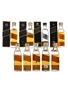 Johnnie Walker Black Label 12 Year Old Bottled 1970s-1980s 9 x 4.7cl-5cl / 40%