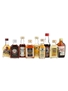 Assorted Rum Bottled 1980s 9 x 5cl-7cl