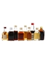 Assorted Rum Bottled 1980s 9 x 5cl-7cl