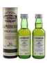 Laphroaig 10 Year Old Bottled 1980s-1990s - Pre Royal Warrant 2 x 5cl