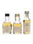 Assorted Whisky Miniatures Glenkinchie, Dalwhinnie, Oban 3 x 5cl / 43%