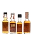 American Whiskey Miniatures Jack Daniel's, Jim Beam, Wild Turkey 4 x 5cl