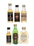 Assorted Single Malt Miniatures Dalmore, Cragganmore, Blair Athol, Auchentoshan, Glenfiddich, Tobermory 5 x 5cl & 3cl / 40%