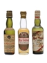 3 x Blended Scotch Whisky Miniature 