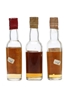 3 x Blended Scotch Whisky Miniature 