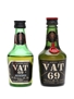 Vat 69 Miniatures Bottled 1970s 2 x 5cl / 40%