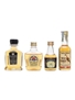 North American Whiskey Miniatures Wild Turkey, Candian Club, Crown Royal, Gibson's 4 x 5cl