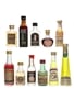 Italian Liqueur Miniatures Cinzano, Amaretto, Millefiori, Galliano 11 x 2cl - 4cl