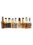 Assorted American Whiskey & Canadian Whiskey  9 x 5cl