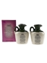 Lindisfarne Glen Fiona Ceramic Decanters  2 x 4.7cl-5cl / 40%