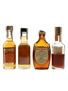 Assorted American Whiskey  4 x 4.7cl-5cl