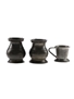 Pewter Tankard Measures  3 x 4cm-6cm Tall