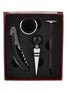 Wine Accessories Gift Box Bottle Opener, Stopper, Thermometer & Drip Stop 