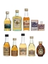 Assorted Brandy Miniatures France, Spain, Italy 9 x 2cl - 5cl