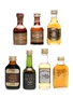 Whisky Liqueur Miniatures Glayva, Jameson, Drambuie, Southern Comfort 7 x 5cl