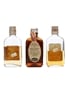 3 x Blended Scotch Whisky Miniature 